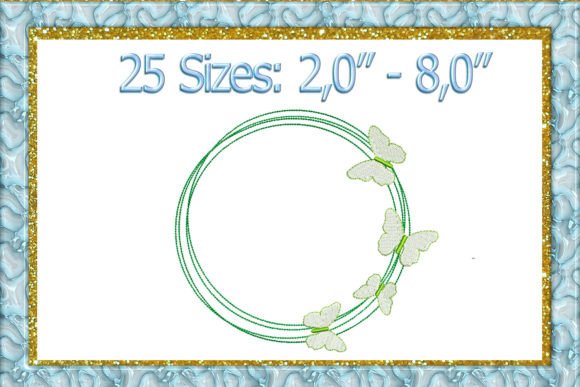 Butterfly Frame Machine Embroidery