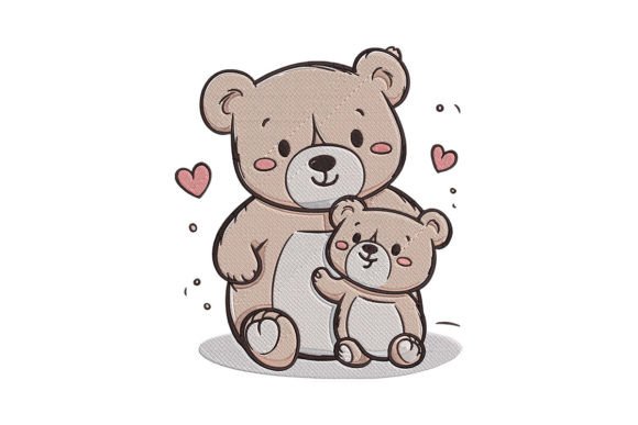 Cute Bear Embroidery: A Warm, Versatile Design for Meaningful Gifts