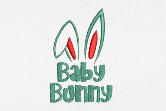 Easter Baby Bunny for Machine Embroidery