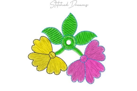 Enchanted Floral Embroidery Design