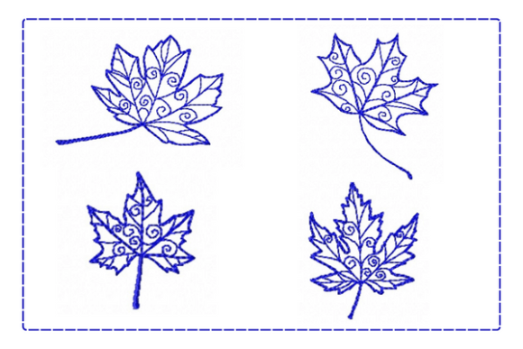 Leaves Embroidery Designs